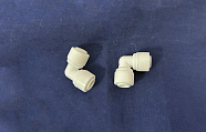 Коннектор цанга-цанга угловой 1/4", белый (КИТАЙ, 224) @@@